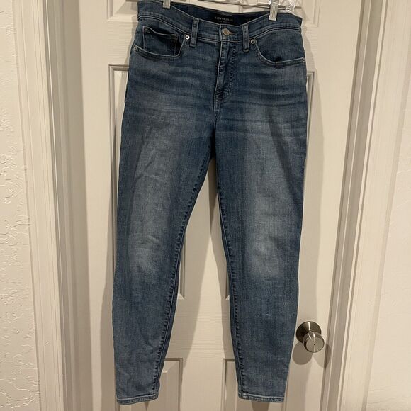 Lucky Brand Ava Skinny Jeans Women's 10/28R Medium Blue Stretch Denim Mid Rise - Picture 2 of 11